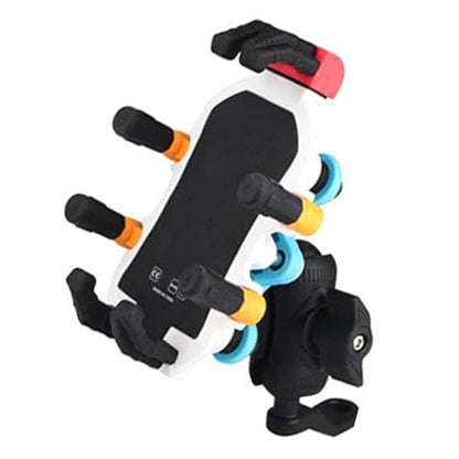Motorcycle Phone Mount Vibrations Dampener Anti Shake Holder ABS Metal Silicone Mobile Phones Clamp Fits Smartphones - style: B