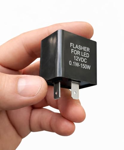 MGI SpeedWare 2-Pin Silent Flasher Relay for LED Turn Signal - Hyper Flash Fix (1-Pack)