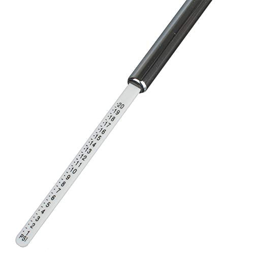 Pencil Tire Pressure Gauge, 1-20 PSI Low Pressure Gauge | For checking tire pressure on golf carts, ATVs, small vehicles and dirt bikes