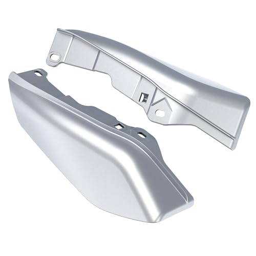 Mid Frame Air Deflectors Heat Shield Fit for Harley Touring 2009-2026 Baracuda Sliver - color: Baracuda Sliver