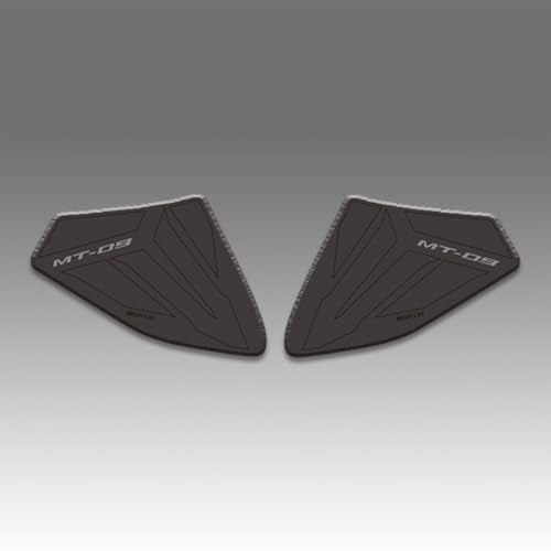 NIGHT CAT Motorcycle Fuel Tank Protector Compatible with Yamaha MT09 Fuel Tank Pad Non-SlipTank Side Traction pad Gas Tank Sticker Set(Black Tank Side Traction Pad) - color: Black-tank Side Traction Pad