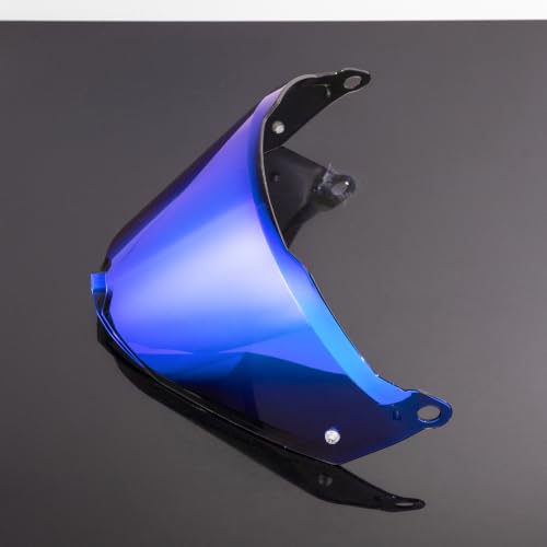Blaze 2 Helmet Visor Replacement.Blaze 2 Outer Face Shield UV Protection Compatible with Blaze 2,Pioneer 2,MX702 (Revo Deep Blue-Day Use Only) - color: Revo Deep Blue-day Use Only