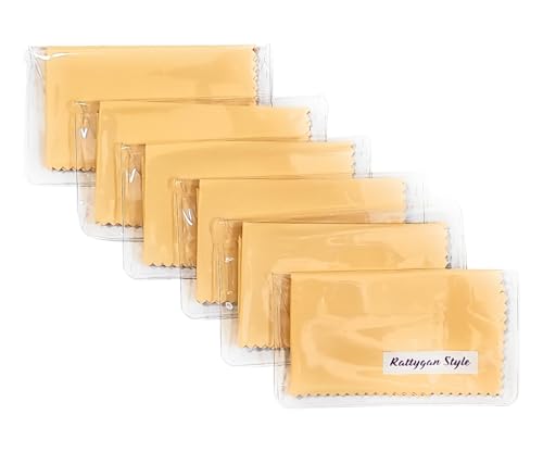 Premium Microfiber Cleaning Cloth in Individual PVC Pouches - Glasses Cleaning Cloth for Eyeglasses, Screens, Phones, Computer, Camera Lens, and Delicate Surfaces (6 x 1Pack) - size: 6 Pack