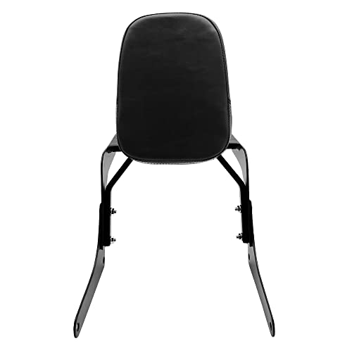 Motorcyle Rear Passenger Backrest Sissy Bar with Luggage Rack Pad Replacement for Honda Rebel 250 CMX250 CMX250C CA250 1985-2015,Black