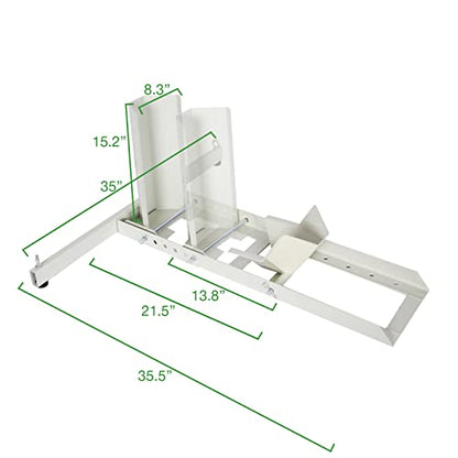 Adjustable Motorcycle Wheel Chock with Ratchet Tie Down Straps, Heavy Duty Motorcycle Stand 1800 Lbs Weight Capacity (White) - color: White
