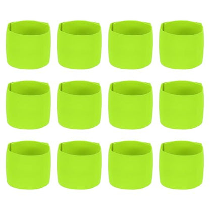 Soccer Captain Armband Elastic Wrist Arm Bands Adjustable Player Team Leader Anti-Slip Badge Sports Accessories - color: Fluorescent Green