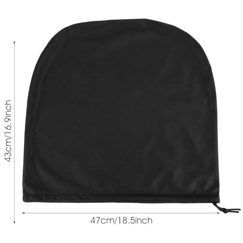 Mabor 2pcs Motorcycle Helmet Bag - Black Polyester Full Face Helmet Storage Cover with Drawstring, Lightweight Carrying Pouch for Welding, Bike, Sports & Travel (17.32 x 17.32 Inches)