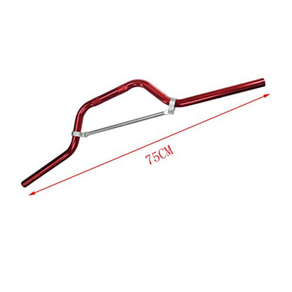 JRL 7/8" Mid Handlebars Handle Bars Fit ATV Pit Dirt Bike Offroad Motorcycle Red - color: Red