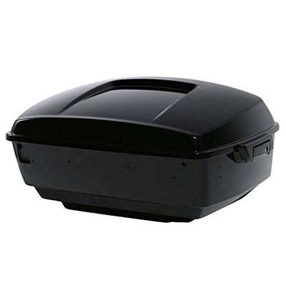 TCMT King Motorcycle Trunk Box Wrap Around Backrest Rear Speakers Fit for Harley 2014-2025 Trunk Touring CVO Road King Road Glide Street Glide Electra Glide - color: Set F#4