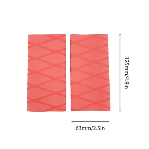 Universal Motorcycle Heat Shrink Sleeve Handlebar Covers Rubber Shrinkable Handlebar Grip Glove Non Slip Waterproof Handlebars Grips - color: Red handle