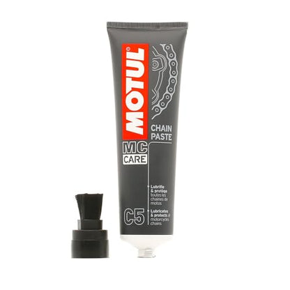Motul C5 Chain Paste – Motorcycle Chain Lube with Brush Applicator for O-Ring, X-Ring & Z-Ring Chains, Long-Lasting Protection – 150ml