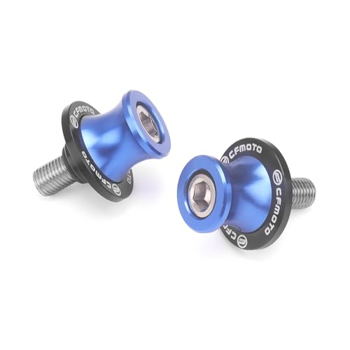 10MM 450SS Swing Arm Spools Sliders Fit For CFMOTO 450SS / 450NK / 650NK / ibex450 Stand Frame Slider Crash Bar Accessories,CNC T6061 Aluminum (Navy Blue) - color: Navy Blue