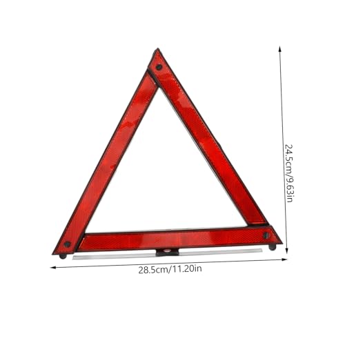 Alipis 3pcs Reflective Emergency Triangle Kit Foldable Car Warning Reflector for Traffic Safety and Roadside Assistance