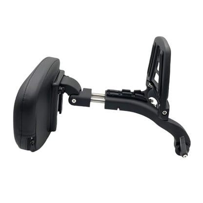 Adjustable Sissy Bar Backrest With Folding Luggage Rack For Harley/Indian/BMW R18/Honda,Black