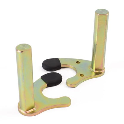 Motorcycle Rear Wheel Lift Stands Frame Accessories Swingarm Spool Lift Stand Paddock Stands Attachment U-Shape Rear Wheel Stand with Anti-Slip Rubber Protecotor (Round Tube) - size: Round Tube