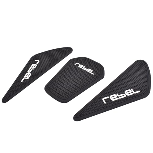 Motorcycle Fuel Gas Tank Stickers Compatible for Ho&nda Rebel CMX 250 300 500 2017-2024 Tank Grip Side Decals Anti Slip Tank Pads (A Style) - color: A Style