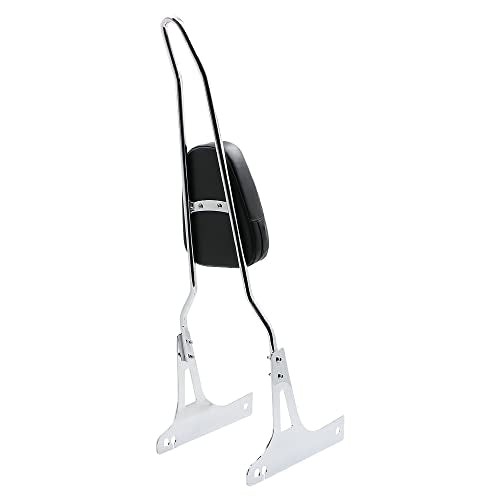 Motorcycle Detachable Pad Passenger Backrest Sissy Bar for 2006-2016 Harley Davidson Dyna FLD Street Bob FXDB FXD Wide Glide Super Glide Custom FXDC Low Rider FXDL Chrome - color: Chrome