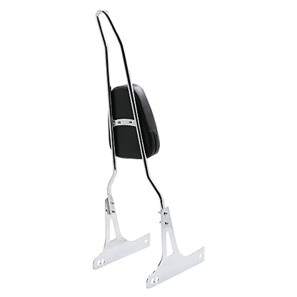 Motorcycle Detachable Pad Passenger Backrest Sissy Bar for 2006-2016 Harley Davidson Dyna FLD Street Bob FXDB FXD Wide Glide Super Glide Custom FXDC Low Rider FXDL Chrome - color: Chrome
