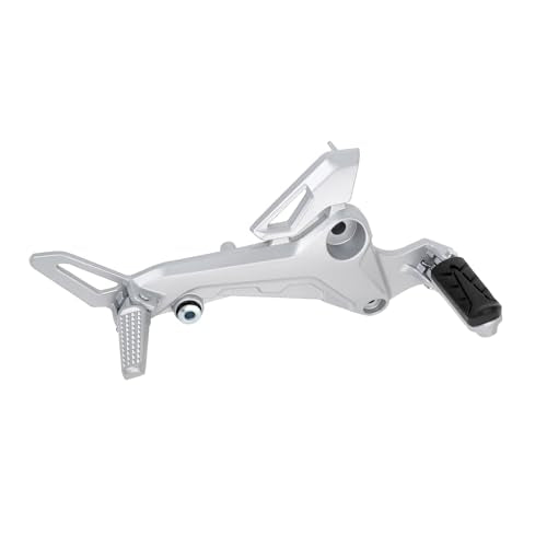 Mokuo Motorcycle Right Side Footpegs Pedal Footrest Assembly in Aluminum Alloy Compatible with Honda Grom Msx125 SF 2017-2020 Parts, Right Side - color: Silver Right
