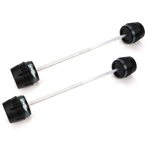 Compatible with RS660 RS457 RSV4 Factory 2009-2023 2024 2025 TUONO 660 Factory TUONO 457 Motorcycle Front Rear Wheel Axle Fork Crash Protector RS 660 457 RS V4 (Grey) - color: Grey
