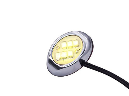 Oznium LED Modules (Round Chrome, Warm White LED) - color: Warm White LED, size: Round Chrome