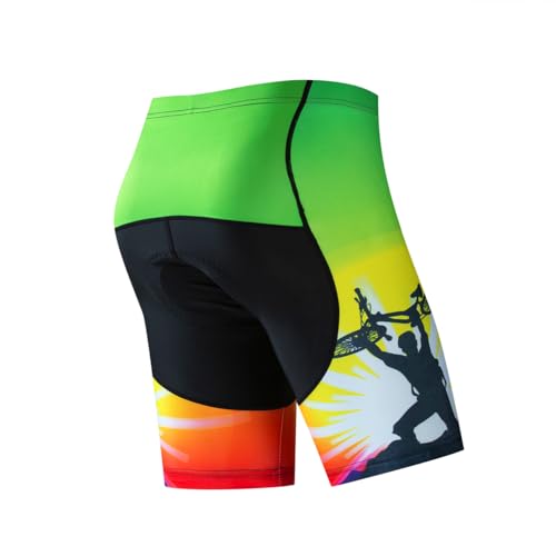 Cycling Jerseys Men,Mountain Bike Jersey Summer Short Sleeve Breathable Bicycle Tops Riding Bike Shirts Quick Dry - color: Green Set, size: Medium