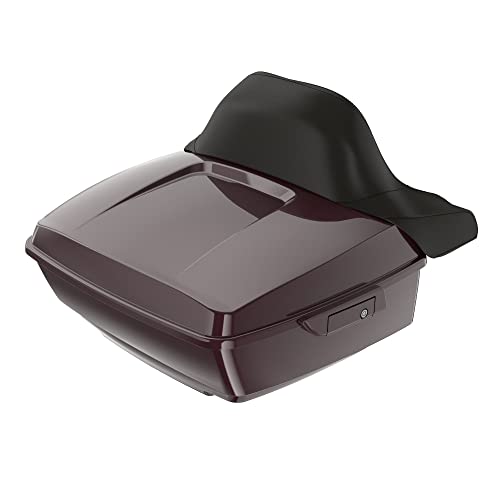 Moto Onfire Black Cherry Tour Trunk Luggage Latches Hinges Fit for AB Harley Touring Razor Chopped King Tour Trunk Luggage - color: Black Cherry