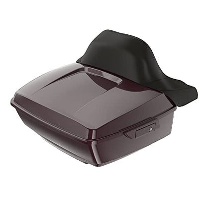 Moto Onfire Black Cherry Tour Trunk Luggage Latches Hinges Fit for AB Harley Touring Razor Chopped King Tour Trunk Luggage - color: Black Cherry