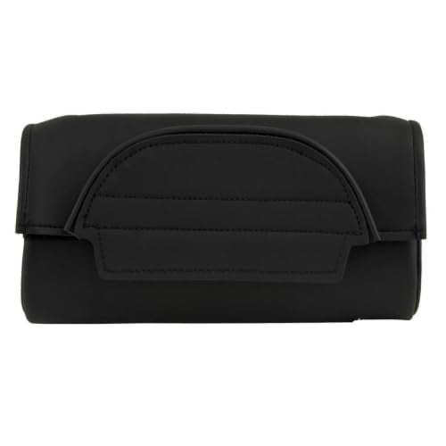 Milwaukee Leather SH62101 Black Double Strap PVC Motorcycle Tool Bag - One Size