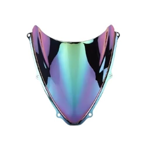 Motorcycle Windshield Windscreen Windshield for GSX-R for GSXR 600 750 GSXR600 2006-2007 K6 Double Bubble WindScreen Motorcycle Accessories Fairing Deflector - color: Iridium