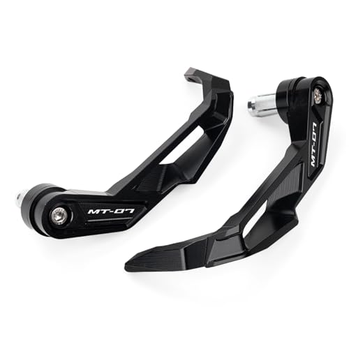 Compatible with MT07 MT09 SP MT03 MT 07 09 03 MT-07 MT-09 MT-03 Motorcycle CNC Handlebar Brake Clutch Levers Hand Guard Protector Accessories (Black, MT07) - color: Black, size: MT07