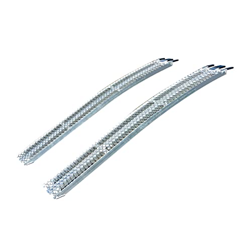 YUTRAX® 83” Extreme Duty Arched Ramps, Aluminum Arch Ramps, 2500 lb. Capacity, Arched Design, Heavy-Duty Capacity, ATV/UTV/Golf Cart/Riding Lawn Mower Loading, Pair - size: 83-Inch, 2500lb. Load Capacity