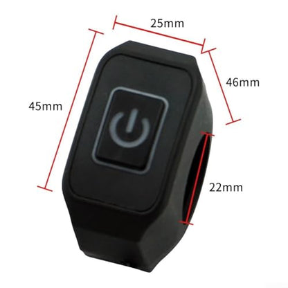 Self Locking for multi Function Control Button Handlebar Switch for Motorcycle Electric Vehicle with Waterproof Design and Wide Compatibility (KG-068 White) - color: Kg-068 White