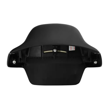HR3 Wrap Around Backrest Pad for King Trunk Chopped Trunk Compatible with 2014-later Harley Touring Road King Road Glide Street Glide Electra Glide (Diamond White Stitches) - color: White Stitches