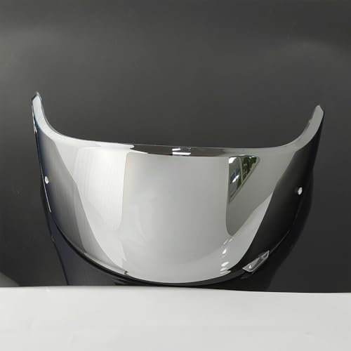 Neotec 2 Helmet Visor Replacement.CNS-3 Motorcycle Helmet Shield UV Protection Compatible with Neotec 2 (Silver+Anti Fog Film) - color: Anti Fog Film+silver