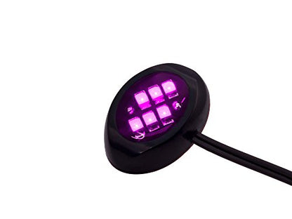Oznium LED Modules (Round Black, Pink LED) - color: Pink LED, size: Round Black