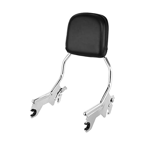 TCMT Standard Sissy Bar Upright Backrest Fit For Harley Heritage Classic FLHC Street Bob FXBB 2018-2025 Softail Standard 2022-2024 Softail Slim FLSL Deluxe FLDE 2018-2021 - color: Chrome Sissybar For FLDE FLHC FLHCS FLSL FXBB