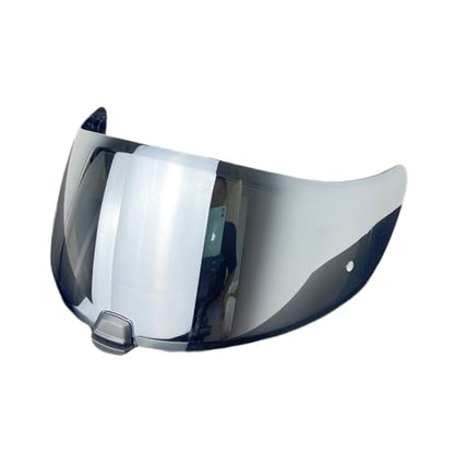 HJ20M Helmet Visor Replacement, Motorcycle Helmet Face Shield Windshield Lens For HJC C70 FG-17 FG-ST IS-17 (Silver) - color: Silver