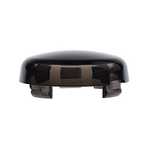 NTHREEAUTO Turn Signal Lights Lens Cover Compatible with Harley Dyna Fatboy Softail Road Glide - color: Snoked