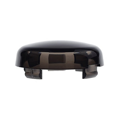 NTHREEAUTO Turn Signal Lights Lens Cover Compatible with Harley Dyna Fatboy Softail Road Glide - color: Snoked