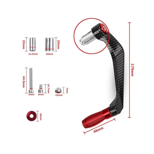 Motorcycle CNC Handlebar Handguard Brake Clutch Levers Hand Guard Protector For Ducati Monster 821 695 696 797 1200 1200S 1100(Silver) - color: Silver