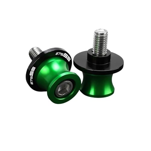 Moto Frame Sliders For CFMOTO 675SS 2024 2025 2026 Swingarm Spools 10MM Motorcycles Accessories Rear Stand Screws Sliders - color: A green M10