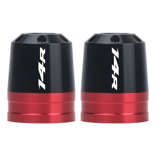 Motorcycle Bar End Sliders For Ninja ZX-14R 2006-2025 Handlebar End Crash Protectors CNC Aluminum Handlebar Weights ninja zx-14r Accessories (Red) - color: Red
