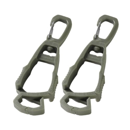 2 Pcs Gloves Belt Clips Hanger Gloves Holder Grabbers Clip Holder Work Clip Keeper Easy to Use Belt Clips Clamp Lightweight Connector - color: ArmyGreen