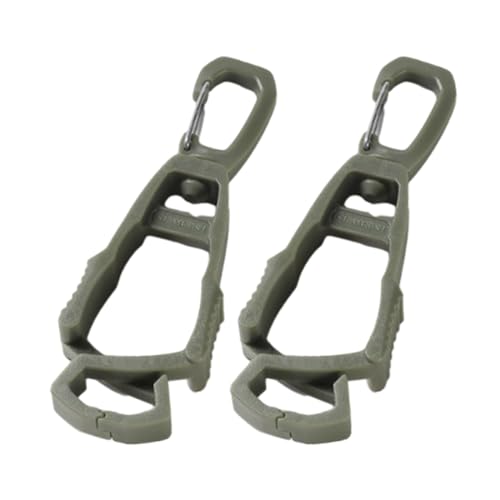 2 Pcs Gloves Belt Clips Hanger Gloves Holder Grabbers Clip Holder Work Clip Keeper Easy to Use Belt Clips Clamp Lightweight Connector - color: ArmyGreen