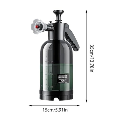 Pump Foam Sprayer Hand Pressure, 2L Snow Foam Sprayer - Car Wash Manual F-oam Bottle Soap S-prayer for Lawn Garden Cleaning Car Detailing & Washing,60° Wide Spraying Nozzles Pressure Washer Attachment - color: O-rdinary foam spray can
