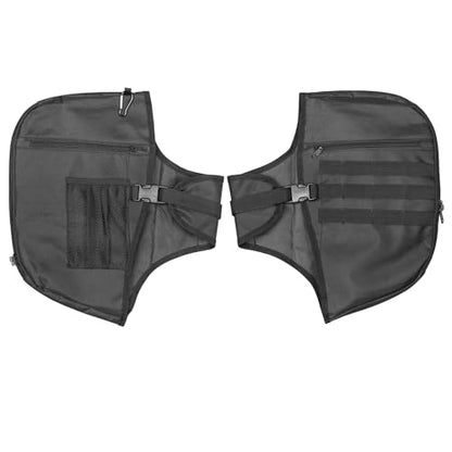 AUFER Motorcycle Highway Crash Bar Cover Soft Lowers Chaps Leg Warmer Bag With Storage Bag Compatible With For Harley Touring Street Glide Road King Road Glide Electra Glide Trike Models 1980-2024 - size: Engine Guard Cover