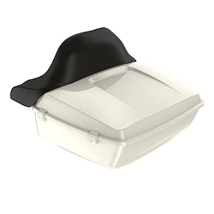 Moto Onfire Birch White Tour Trunk Luggage Latches Hinges Fit for AB Harley Touring Razor Chopped King Tour Trunk Luggage - color: Birch White