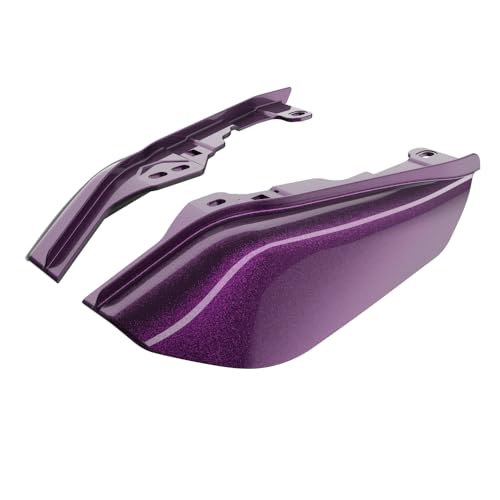 Advanblack 2025 Road Glide Mid Frame Air Deflectors Heat Shields Deflector for Harley Touring '09-'25 Harley RG, Street Glide, Road King (Poison Berry) - color: Poison Berry