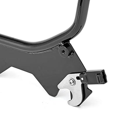 Mofun Short Passenger Backrest Sissy Bar Compatible with Harley Softail Street Bob FXBB,Heritage Classic FLHC FLHCS,Deluxe FLDE,Softail Slim FLSL 2018-2025,Gloss Black